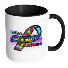 Mom Austism Awareness Mug White 11oz Accent Coffee Mugs