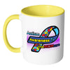 Mom Austism Awareness Mug White 11oz Accent Coffee Mugs