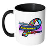 Mom Austism Awareness Mug White 11oz Accent Coffee Mugs