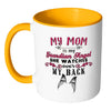 Mom Memorial Mug My Mom Is My Guardian Angel White 11oz Accent Coffee Mugs