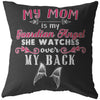 Mom Memorial Pillows My Mom Is My Guardian Angel She Watches Over My Back