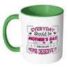 Mom Mug Everyday Should Be Mothers Day Because White 11oz Accent Coffee Mugs
