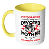 Mom Mug Photographer By Day Devoted Mother By White 11oz Accent Coffee Mugs