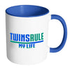 Mother Mug Twins Rule My Life White 11oz Accent Coffee Mugs