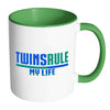 Mother Mug Twins Rule My Life White 11oz Accent Coffee Mugs