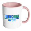 Mother Mug Twins Rule My Life White 11oz Accent Coffee Mugs