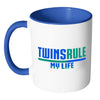 Mother Mug Twins Rule My Life White 11oz Accent Coffee Mugs