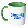 Mother Mug Twins Rule My Life White 11oz Accent Coffee Mugs