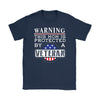 Mothers Shirt Warning This Mom Is Protected By A Veteran Gildan Women's T-Shirt