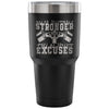 Motivation Gym Travel Mug Make Yourself Stronger 30 oz Stainless Steel Tumbler