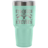 Motivation Gym Travel Mug Make Yourself Stronger 30 oz Stainless Steel Tumbler