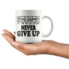 Motivation Mug Eat Train Study Love Sleep Never Give Up 11oz White Coffee Mugs