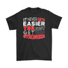 Motivation Shirt Never Gets Easier You Just Get Stronger Gildan Mens T-Shirt