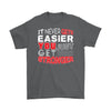 Motivation Shirt Never Gets Easier You Just Get Stronger Gildan Mens T-Shirt