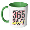 Motivational Mug How Bad Do You Want It White 11oz Accent Coffee Mugs