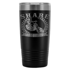 Motorcycle Biker Travel Mug Share The Road 20oz Stainless Steel Tumbler