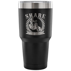 Motorcycle Biker Travel Mug Share The Road 30 oz Stainless Steel Tumbler