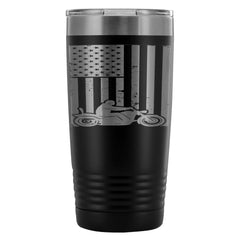 Motorcycle Biker Travel Mug U.S Flag Patriot 20oz Stainless Steel Tumbler