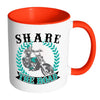 Motorcycle Mug Share The Road White 11oz Accent Coffee Mugs