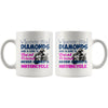 Motorcycle Mug Whoever Said Diamonds Are A Girls Best 11oz White Coffee Mugs