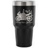 Motorcycle Travel Mug My Cat Always Rides Shotgun 30 oz Stainless Steel Tumbler