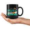 Music Mug Music Is The Universal Language Of Mankind 11oz Black Coffee Mugs