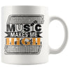 Music Mug Music Makes Me High 11oz White Coffee Mugs