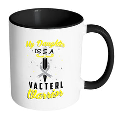 My Daughter Is A Vacterl Warrior White 11oz Accent Coffee Mugs