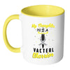 My Daughter Is A Vacterl Warrior White 11oz Accent Coffee Mugs