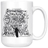 Nelson Mandela Mug Courage Was Not The Absence Of Fear 15oz White Coffee Mugs