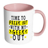 Nerd Mug Time To Freak Out With My Geek Out White 11oz Accent Coffee Mugs