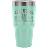 Nerd Travel Mug Geeks Will CTRL+S The World 30 oz Stainless Steel Tumbler