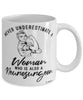 Neurosurgeon Mug Never Underestimate A Woman Who Is Also A Neurosurgeon Coffee Cup White