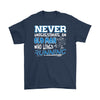 Never Underestimate An Old Man Who Loves Running Graphic Gildan Mens T-Shirt