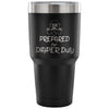 New Dad Insulated Coffee Travel Mug Diaper Duty 30 oz Stainless Steel Tumbler