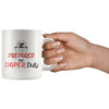 New Dad Mom Mug Prepared for Diaper Duty 11oz White Coffee Mugs