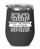 Funny High School Teacher Wine Glass Some Days The Best Thing About Being A High School Teacher is 12oz Stainless Steel Black