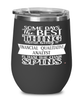 Funny Financial Qualitative Analyst Wine Glass Some Days The Best Thing About Being A Financial Qualitative Analyst is 12oz Stainless Steel Black