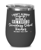 Funny Secondary School Teacher Wine Glass I Dont Always Enjoy Being a Retired Secondary School Teacher Oh Wait Yes I Do 12oz Stainless Steel Black