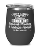 Funny Financial Planning & Analysis (FP&A) Analyst Wine Glass I Dont Always Enjoy Being a Retired FP&A Analyst Oh Wait Yes I Do 12oz Stainless Steel Black