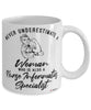 Nurse Informatics Specialist Mug Never Underestimate A Woman Who Is Also A Nurse Informatics Specialist Coffee Cup White