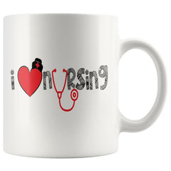 Nurse Mug I Love Nursing 11oz White Coffee Mugs