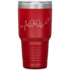 Nurse Tumbler RN Registered Nurse Heart Laser Etched 30oz Stainless Steel Tumbler