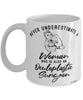 Oculoplastic Surgeon Mug Never Underestimate A Woman Who Is Also An Oculoplastic Surgeon Coffee Cup White