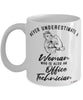 Office Technician Mug Never Underestimate A Woman Who Is Also An Office Tech Coffee Cup White