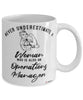Operations Manager Mug Never Underestimate A Woman Who Is Also An Operations Manager Coffee Cup White