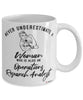 Operations Research Analyst Mug Never Underestimate A Woman Who Is Also An Operations Research Analyst Coffee Cup White