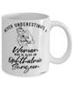 Ophthalmic Surgeon Mug Never Underestimate A Woman Who Is Also An Ophthalmic Surgeon Coffee Cup White