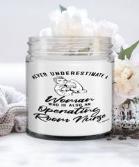 OR Nurse Candle Never Underestimate A Woman Who Is Also An Operating Room Nurse 9oz Vanilla Scented Candles Soy Wax