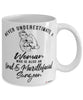 Oral Maxillofacial Surgeon Mug Never Underestimate A Woman Who Is Also An Oral Maxillofacial Surgeon Coffee Cup White